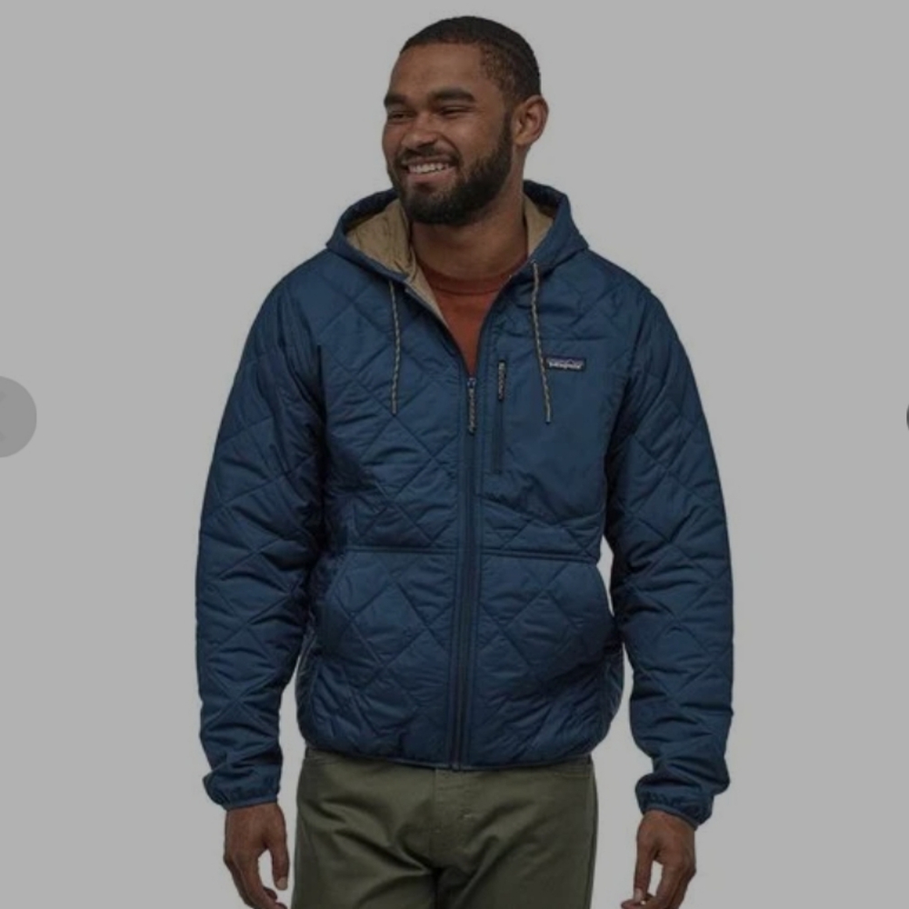 New Patagonia Men's Diamond Quilt Bomber Hoodie